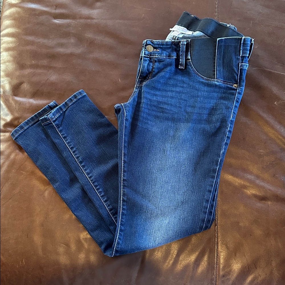 SKINNY Dark Blue Maternity Jeans 6/28